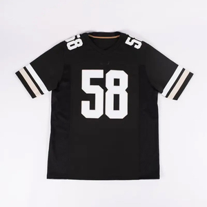 Nouveau 2025 personnalisé formation Football t-shirt Football américain rétro Football maillot maille Boxy recadrée Rugby maillot - Product Image 6