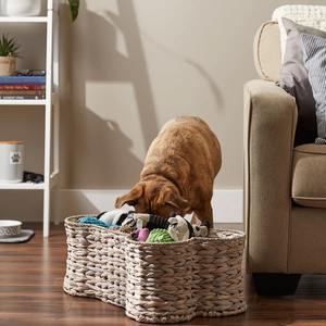 Panier en forme d'os tissé à partir de jacinthe d'eau, panier de rangement fait à la main, vente en gros, écologique, fabriqué au Vietnam - Product Image 4