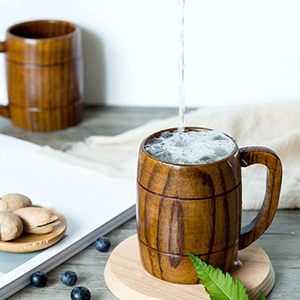 Taza de café de madera tallada de primera calidad Utensilios de Bar sostenibles hechos de madera natural - Product Image 2