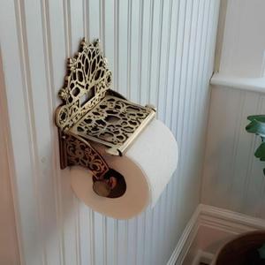 Soporte de pañuelos de latón antiguo con detalles sofisticados e ideal para baños y espacios de vida de inspiración vintage - Product Image 6