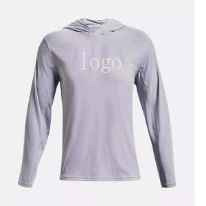 Chemise à capuche de pêche pour hommes UPF 30 +, chemise de pêche en tissu Polyester avec Logo personnalisé, séchage rapide, toutes les tailles - Product Image 6
