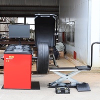Machine d'équilibrage des pneus 10-24 pouces avec précision de 1g pour la réparation de voitures et de motos JN-6638