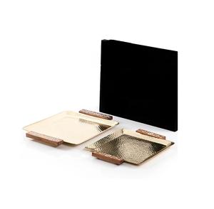 Fabricant de plateau de service en métal Plateau de service décoratif argenté Plateau à chocolat en métal de qualité supérieure - Product Image 2