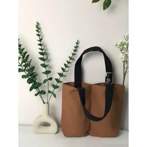 Made in Viet Nam Two-compartment water bottle bag, canvas bag to hold thermos, cups, water bottles size 500ml 510ml 600ml 700ml