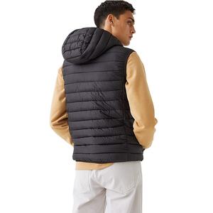 Chaqueta de invierno para hombre, precio de fábrica, oferta, con cremallera completa, corte ajustado, transpirable, 100% poliéster, sin mangas. - Product Image 6