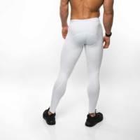 Collants de course pour hommes Leggings de sport Compression Séchage rapide Longueur cheville Taille élastique Spandex/Polyester Slim Sexy Gym Fitness