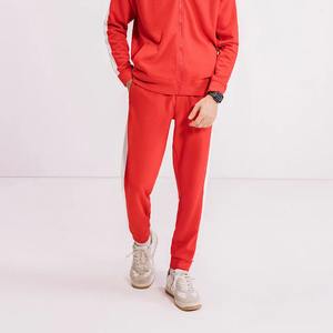 Survêtements de sport personnalisés pour hommes Veste et pantalon à fermeture éclair de haute qualité Ensemble de survêtements 2 pièces Survêtements à rayures pour hommes - Product Image 3