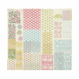 Tela Brocada de Algodón Pastel con Estampado en Bloque, Resistente a la Abrasión, Hecha a Mano en Jaipur, Textil Orgánico al por Mayor, Ligera - Product Image 1