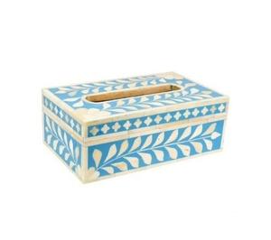 Wholesale factory Price <b>Tissue</b> <b>Holder</b> With Bone And Resin Inlay Design Napkin <b>box</b> Decorative storage <b>box</b> Tabletop At Best Price - Product Image 1
