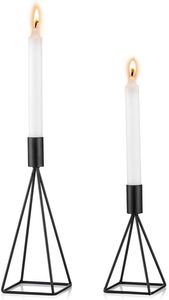 Bougeoir en métal noir élégant de taille moyenne pour la maison Meilleurs styles Bougeoir Salon Éclairage Décoration intérieure - Product Image 4