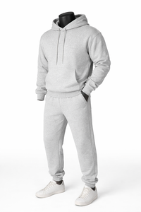 Conjunto de Sudadera con Capucha y Pantalones Deportivos Personalizados |   Conjunto Deportivo de Dos Piezas de Felpa de Algodón y Poliéster |   Ropa Deportiva Unisex OEM ODM - Product Image 3