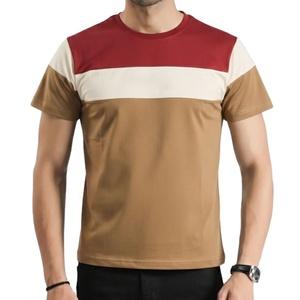 ออกแบบแผงเสื้อผ้าตามสั่ง วัสดุผ้าฝ้าย 100% 180 กรัมต่อตารางเมตร แขนสั้น คอกลม ผู้ผลิตเสื้อผ้า OEM ทรงปกติ เสื้อยืดเรียบ - Product Image 1