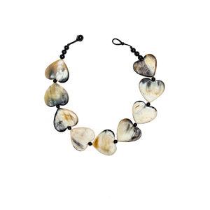 Collier classique personnalisable avec pendentif en corne de boeuf Tour de cou élégant en corne de buffle avec cordon entièrement personnalisé - Product Image 4