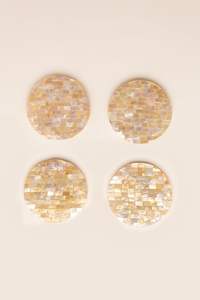 AALIYAN IMPEX-Posavasos de nácar de la mejor calidad, posavasos hechos a mano con incrustaciones de nácar para beber - Product Image 5