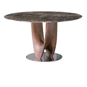 Meubles de maison style table finie antique table à ossature métallique avec dessus en marbre table basse table basse décorative faite à la main - Product Image 2