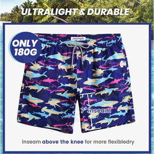 Pantalones Cortos Deportivos para Hombre con Logotipo Personalizado OEM, Impresión por Sublimación, Transpirables, de Malla, Secado Rápido, Impermeables, con Cierre de Cordón, Spandex/Poliéster - Product Image 3