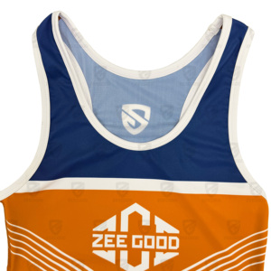 Cool High Quality Custom Sublimated Wrestling <b>Singlets</b> for Men 100% Polyester 2026 Wholesale - Product Image 4