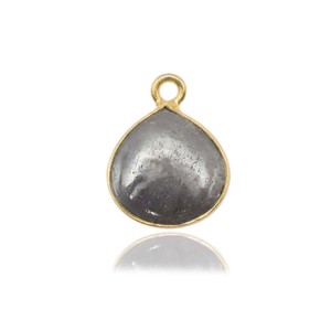 Natural Sapphire Bezel Pendant 925 Sterling Silver <b>Heart</b> Shape Gemstone Single Bail Smooth Gemstone Charm For Women Jewelry - Product Image 1