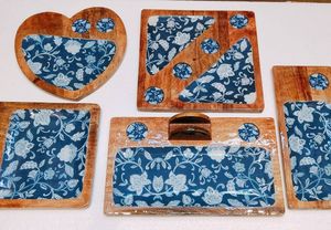 Plato DE SERVICIO DE MADERA impreso con logotipo personalizado OEM para uso de regalo o hospitalidad - Product Image 6