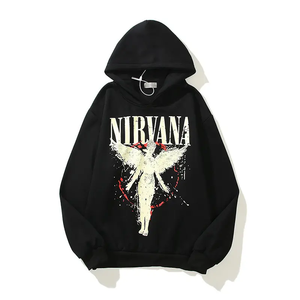 Pull-over oversize sans ficelle pour hommes OEM de qualité supérieure Poids lourd unisexe Impression bouffante personnalisée Impression de logo - Product Image 1