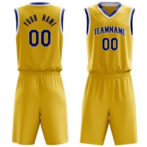 Uniformes de baloncesto de tendencia de último diseño, conjunto de uniforme de baloncesto para hombre sin mangas con opciones de diseño y color de tamaño personalizado - Product Image 5