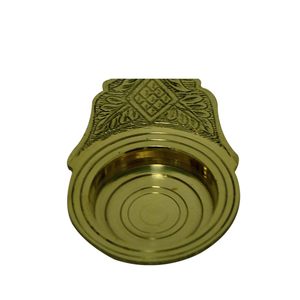 Soporte de latón pulido Puja Karpoora Arthi soporte de incienso Pooja tradicional para el hogar y el templo estilo religioso - Product Image 4