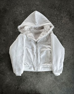 2025 alta calidad primavera gota hombro recortado sudaderas con capucha 320gsm francés Terry cremallera sudaderas con capucha para hombres - Product Image 3