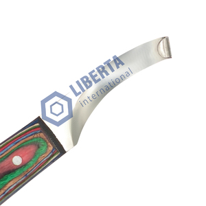 Cuchillo afilado para pezuña de borde de afeitar, herramientas de herrador para cuidado de pezuña de acero inoxidable de grado premium, herradura para caballos Liberta International - Product Image 5