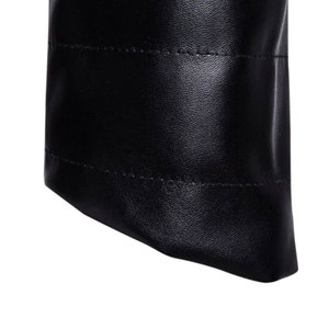 Veste en cuir pour homme, style motard vintage, pour la conduite en plein air et le streetwear décontracté - Product Image 4