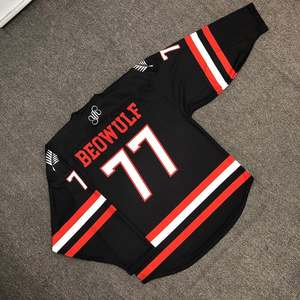 เสื้อโพลีเอสเตอร์ระบายอากาศสำหรับเล่นฮอกกี้น้ำแข็งผ้าทอลายทแยงปักโลโก้ตามสั่งเสื้อฮอกกี้น้ำแข็งสำหรับ100% - Product Image 2