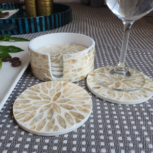 2024 New Design Rattan <b>Drink</b> <b>Coaster</b> Set Contemporary Serving <b>Coaster</b> - Product Image 3