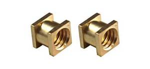 แผ่นทองเหลืองแทรกทรงสี่เหลี่ยมสำหรับเฟอร์นิเจอร์ไม้อุปกรณ์ติดตั้งและใช้ในอุตสาหกรรม - Product Image 3