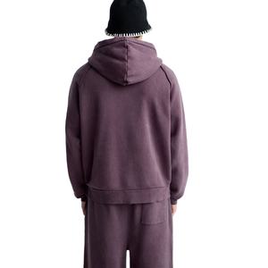 High Quality <b>Men</b> Customization <b>Pullover</b> Tracksuit Unique Quantity Clothing Manufacture Blank Plain 100% Cotton Fleece For <b>Men</b> - Product Image 2