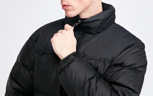 Chaqueta de Plumón Impermeable de Alta Calidad con Cuello Alto Bordado Personalizado al por Mayor para Hombre, Superventas de Invierno - Product Image 5