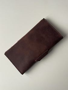 Organizador de talonario de chequera largo de regalo Vintage de cuero auténtico Unisex, Cartera de viaje para hombre estándar, monedero de viaje para hombre, 2017 - Product Image 2