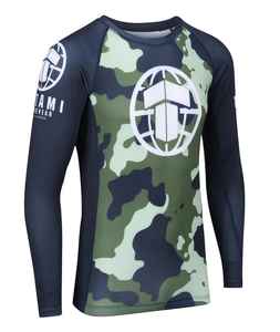 Custom Made Anti-UV <b>Rashguard</b> for MMA & <b>BJJ</b> | Personalized Compression Wear with Logo Breathable & Quick Dry Made in Pakistan - Product Image 4