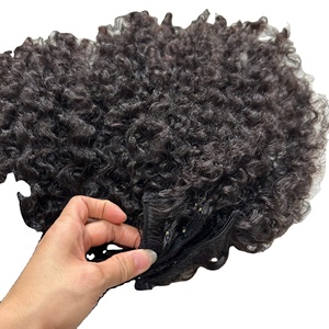 Bande de cheveux pour donneur unique, extensions Ins, cheveux bruts, cheveux vierges birmans bouclés Super doublement étirés, disponibles, vague profonde - Product Image 6