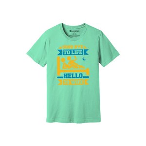Camiseta de tela de algodón 100% con estampado de temas de fiesta 160-180 a GSM pesado 12 colores disponibles Personalice su propio diseño y colocación - Product Image 2