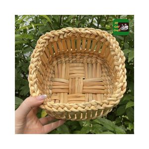 PANIER DE HYACINTHE D'EAU DE HAUTE QUALITÉ EN GROS MEILLEUR PRIX STOCKAGE DE NOURRITURE DE HYACINTHE D'EAU AVEC SERVIETTE FABRIQUÉE AU VIETNAM - Product Image 2