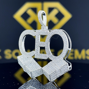 ชุดเครื่องประดับเพชรแนวฮิปฮอปยอดนิยมมีเอกลักษณ์14 KT เครื่องประดับเพชรที่ปลูกในห้องปฏิบัติการทองคำเครื่องประดับตามสั่ง - Product Image 4