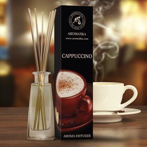Diffuseur de parfum Aromatika Cappuccino 100ml en verre, parfum longue durée, sans parabène - Product Image 4