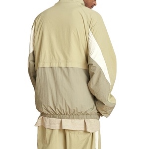 Custom Overhead Half Zip Waterproof Nylon Zipper Windbreaker Streetwear Color Blocking <b>Jacket</b> For <b>Men</b> - Product Image 4
