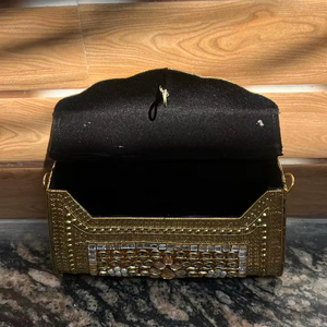 Women Chain Ethnic Bag Clutch <b>Box</b> Metal Purse Evening Handbag Wallet Turkish Eye Clutch Beaded High Quality Kunden Stone Bgas - Product Image 6