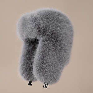 Chapeaux d'aviateur d'hiver, chauds et épais, pour l'extérieur, avec rabat d'oreille, chapeaux de trappeur, chapeaux de fourrure de campagne russe, chapeaux de soldat d'hiver - Product Image 2