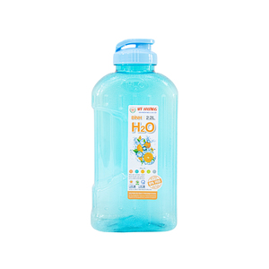 Bouteille d'eau en PP sans BPA de 2200 ml, gourde sportive à bouton-poussoir, réutilisable, conteneur alimentaire sûr pour les voyages en plein air, le camping - Product Image 2