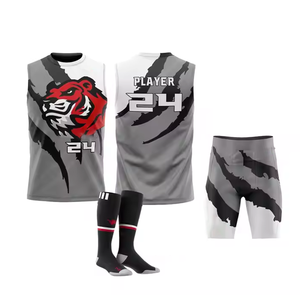 Sublimation personnalisée 3-Design imprimé multicolore Prix bon marché 7v7 Ensembles d'uniformes de sport de football - Product Image 1