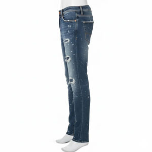 Nuevos Jeans de Moda al por Mayor para Hombre, Talla Grande, Corte Recto, Transpirables, de Mezclilla, Servicio OEM, Diseño Personalizado - Product Image 5
