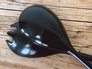 Cubiertos hechos a mano de la mejor calidad, cuerno de búfalo, cucharas de mango largo, cucharas para servir ensalada de cuerno, artesanías de media luna - Product Image 3