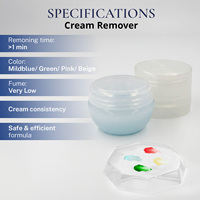 STL Korea Professional - Removedor de Pestañas en Crema de 15 ml, de Acción Rápida, No Irritante, Sin Látex, de Primera Calidad, Eliminación en 1 Minuto