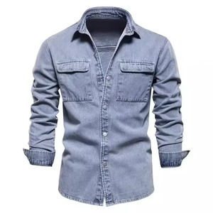 100% coton élégant décontracté Denim veste de qualité supérieure personnalisé Jeans veste nouvelle veste en gros délavé pour les hommes - Product Image 6